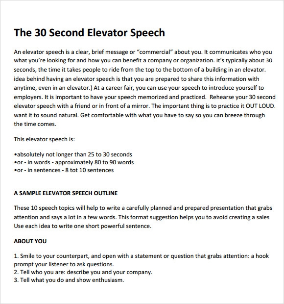 music elevator pitch examples